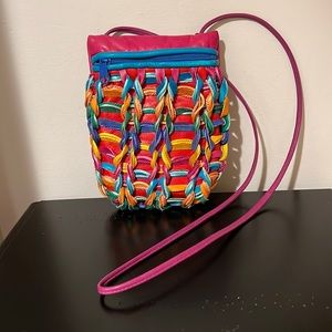Vintage 1980’s Colorful Leather Purse